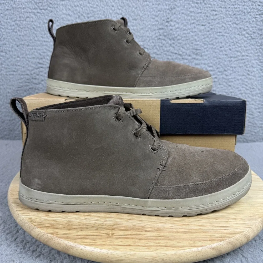 Teva Canyon Life Chukka Mens Size 10.5 Brown Ankle Boot Leather Casual Shoe